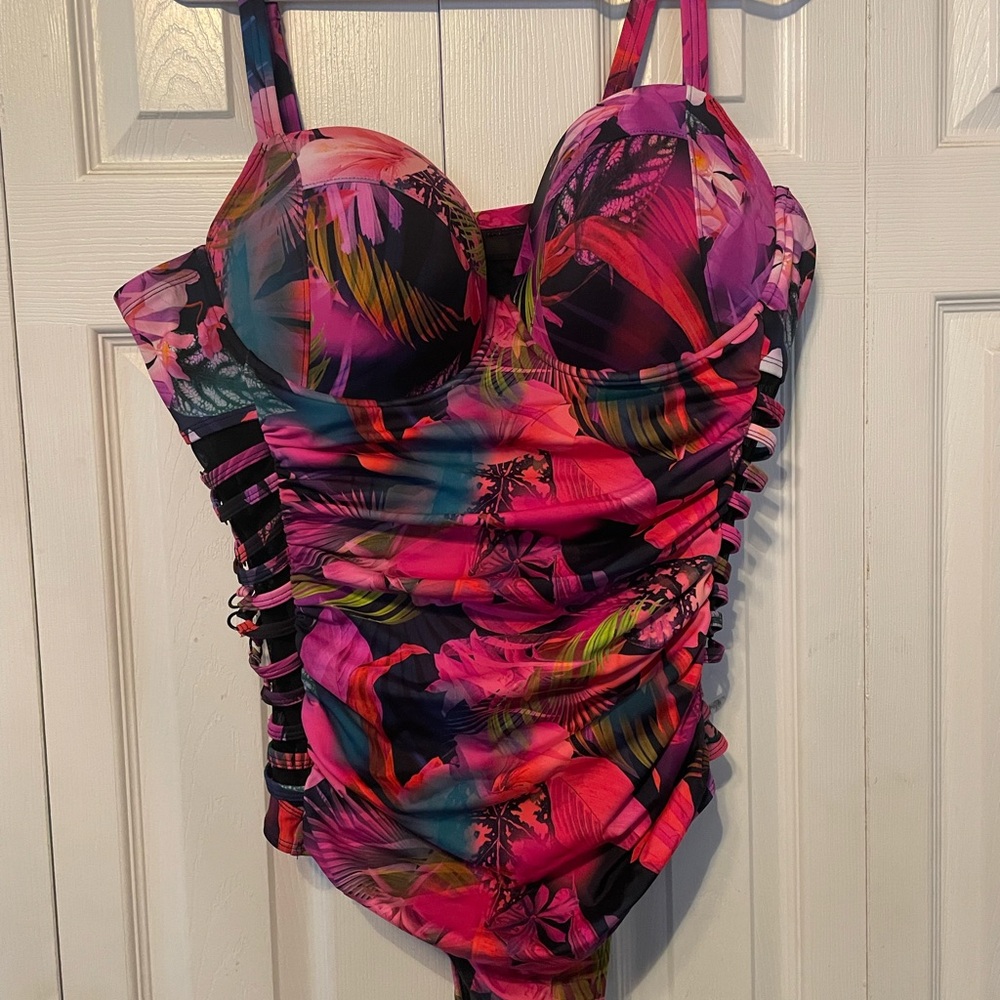 Vibrant Floral One-Piece Swimsuit